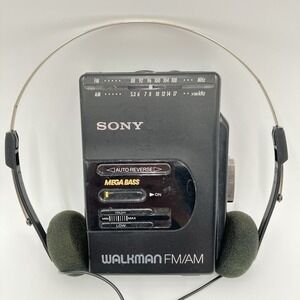 Sony Walkman WM-F2065 AM/FM Cassette Mega Bass Player New Belt - Reconditioned
